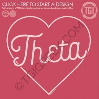 TGI-Kappa Alpha Theta Curly Cue Heart