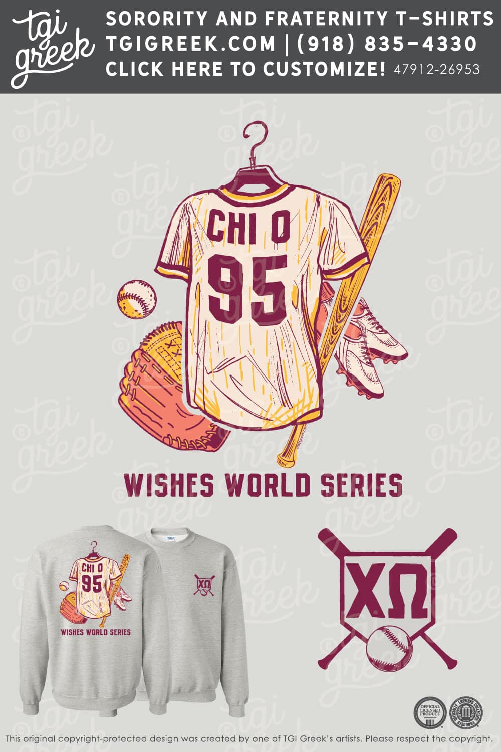 Chi Omega – AZSU Wish Week Crewneck