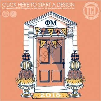 TGI-Phi Mu Pumpkins Door
