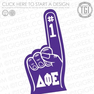 Delta Phi Epsilon-BU Foam Finger