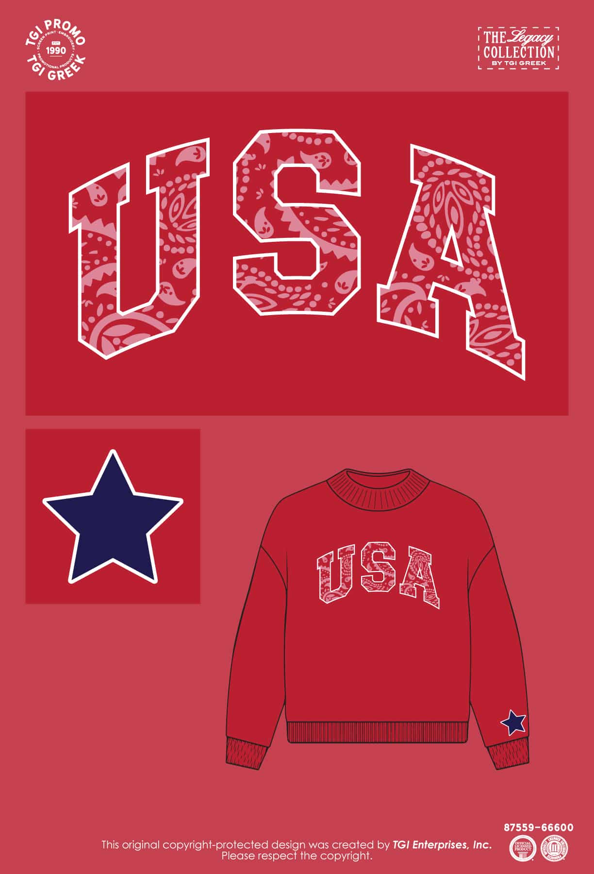 TGI Promo – Summer Drop Paisley Mockneck