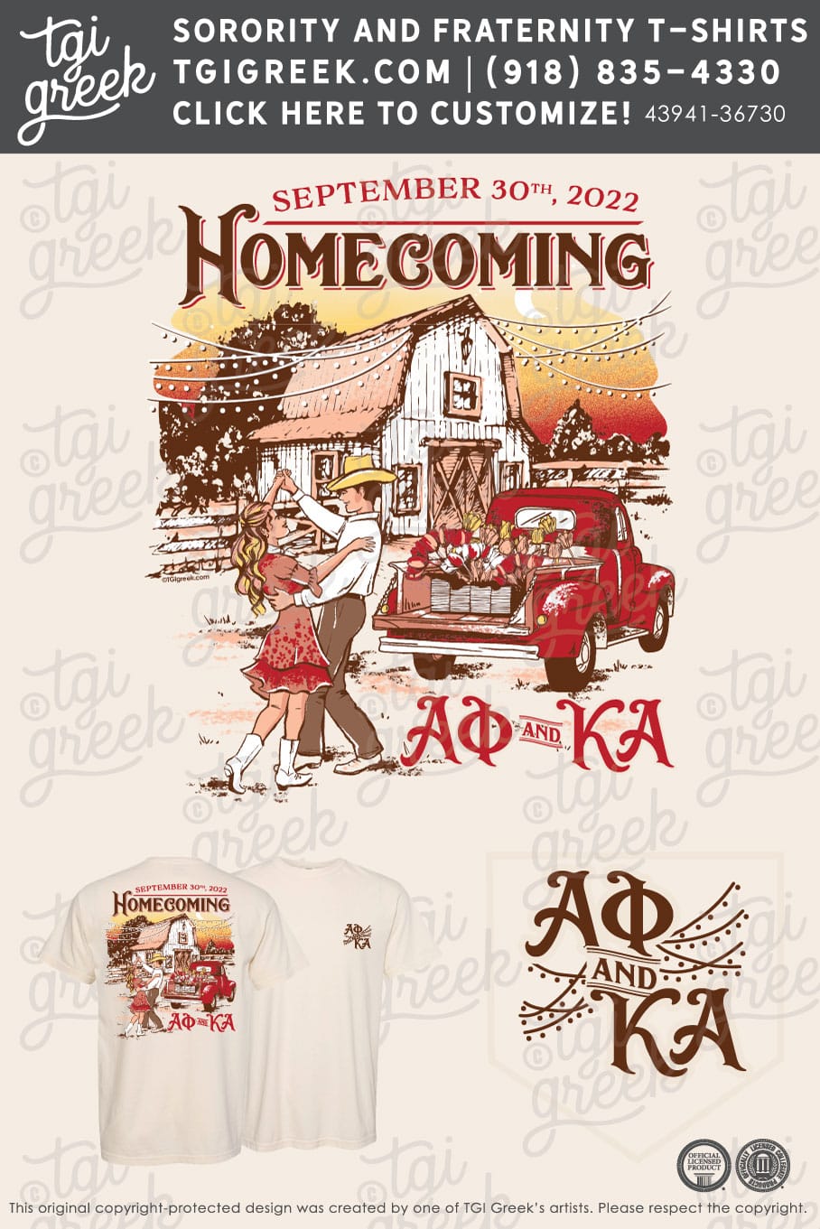 Alpha Phi – FSU Homecoming TShirt