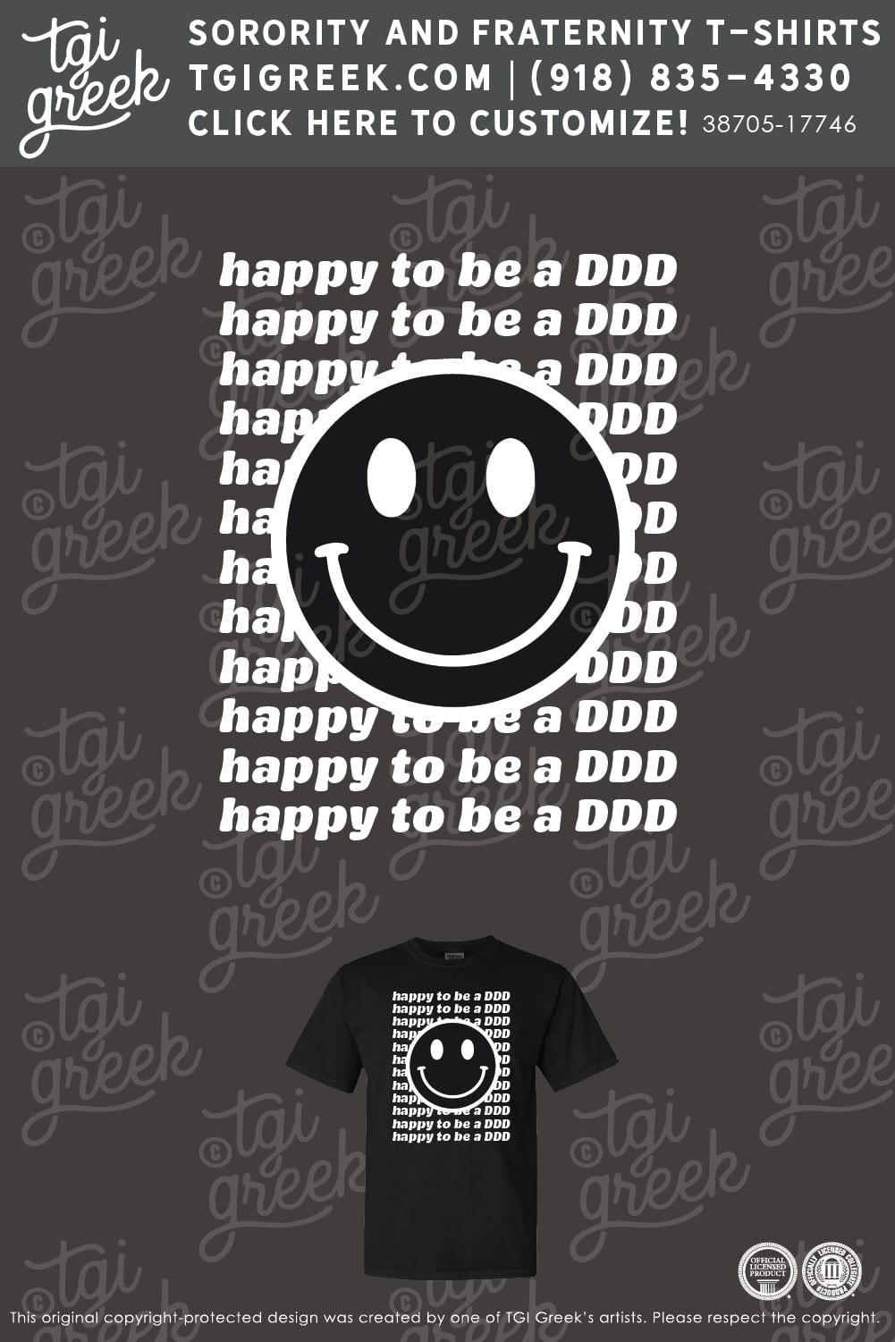 Delta Delta Delta – OSU Smiley Tee