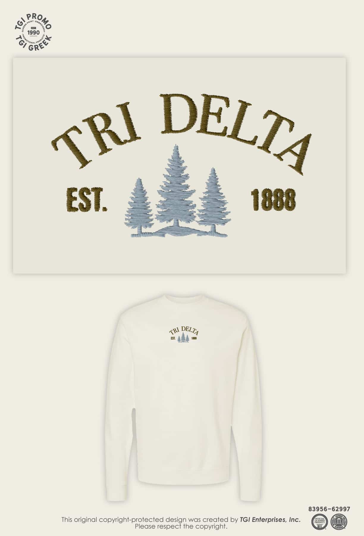 Delta Delta Delta – TU PR Crewneck