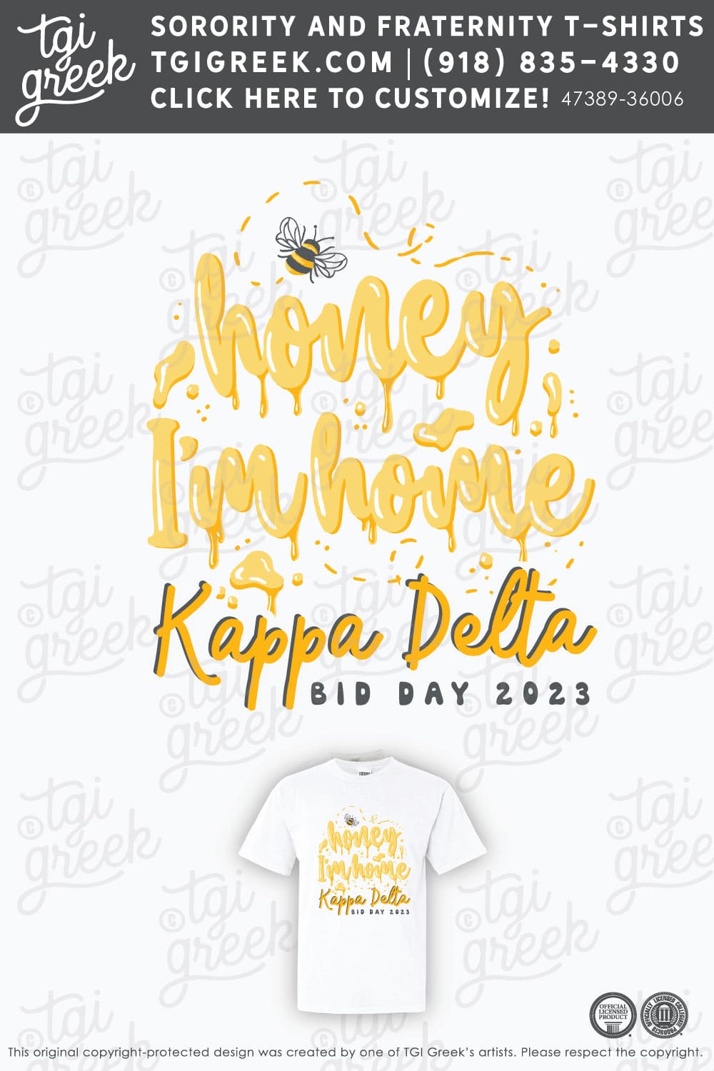 Kappa Delta – COSU Spring Bid Day Honey