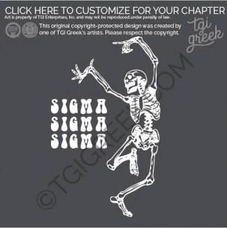 Sigma Sigma Sigma – NSU Dancing Skeleton