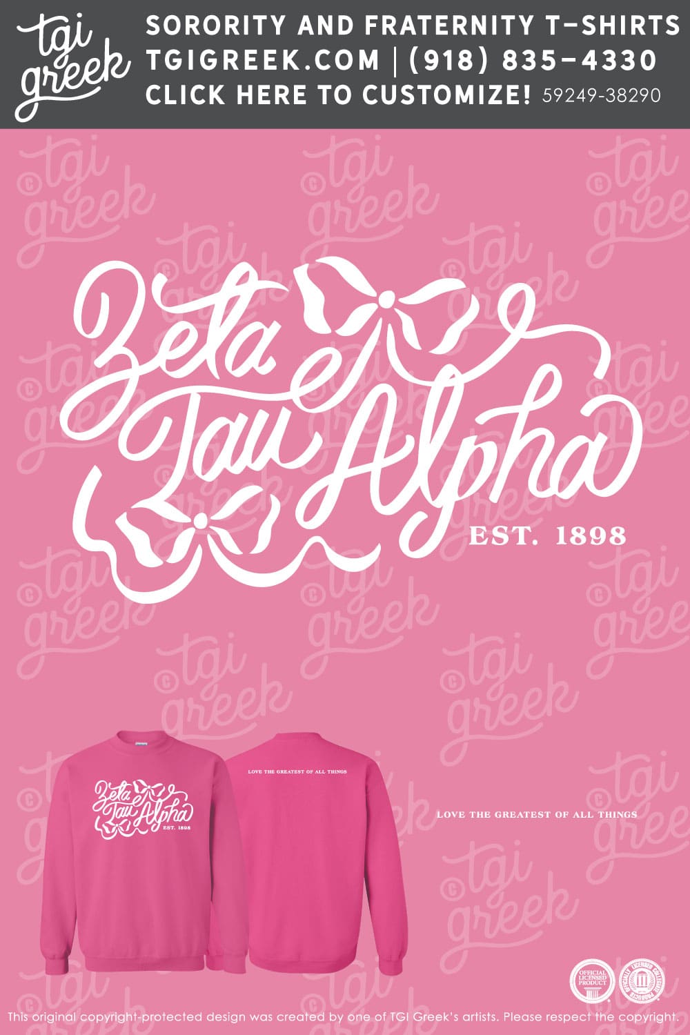 Zeta Tau Alpha – UTT Crewneck