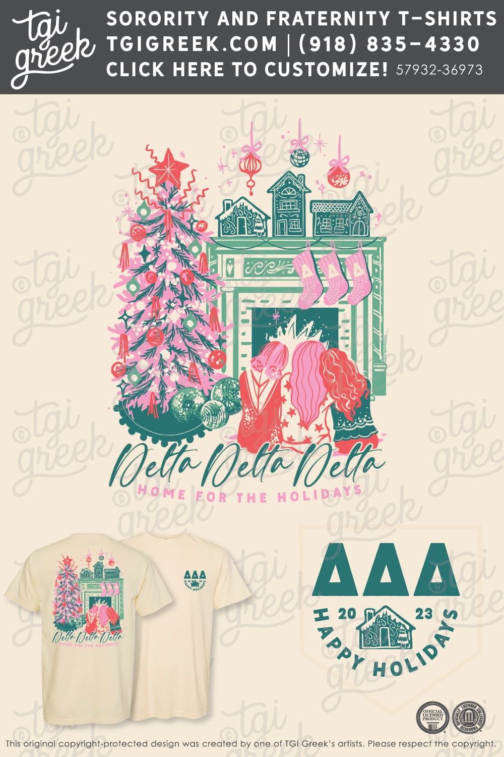 TGI – Delta Delta Delta XMAS Fireplace