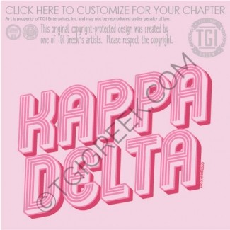 TGI-Kappa Delta Stripe Font PR