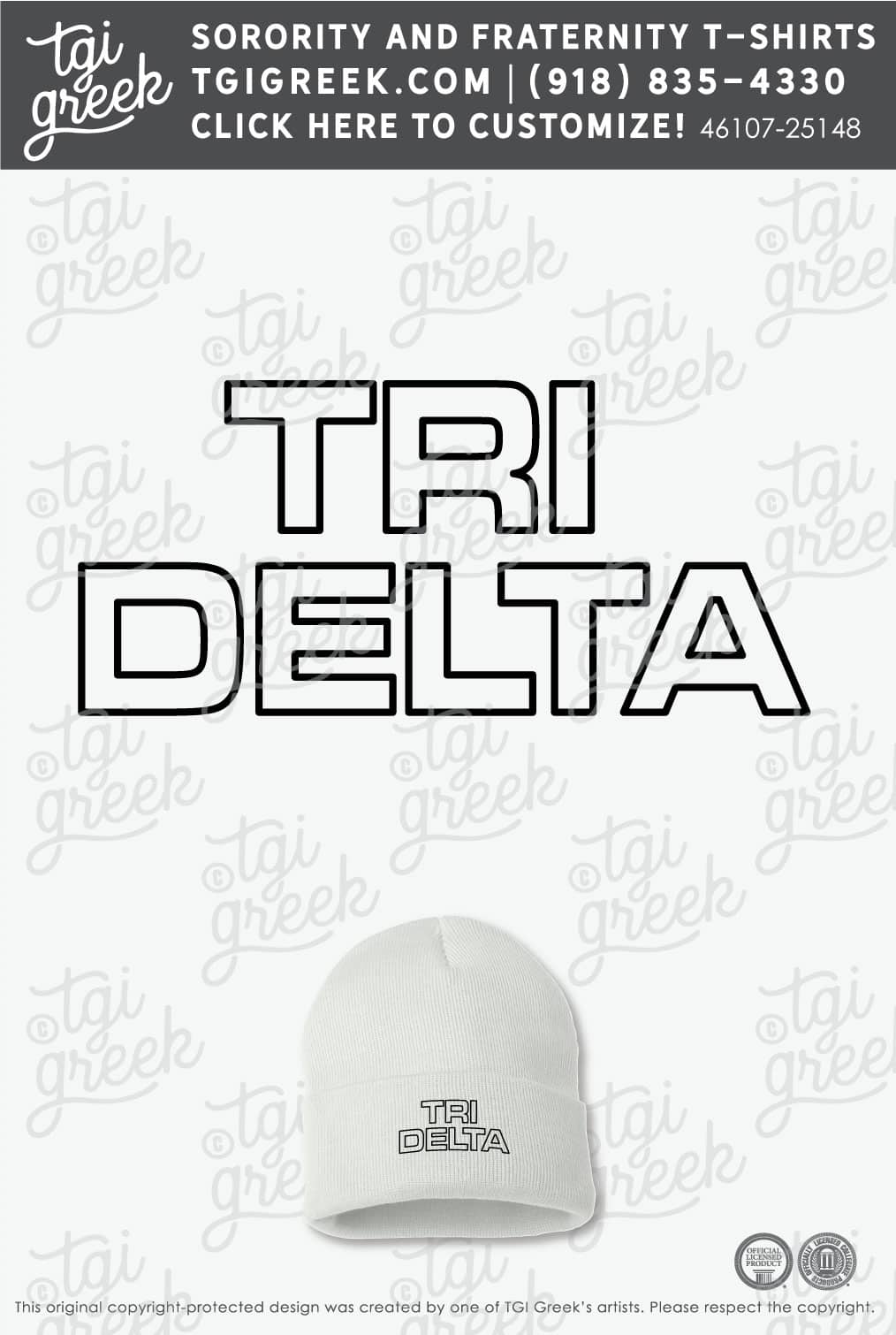 Delta Delta Delta – MIZZ Beanie