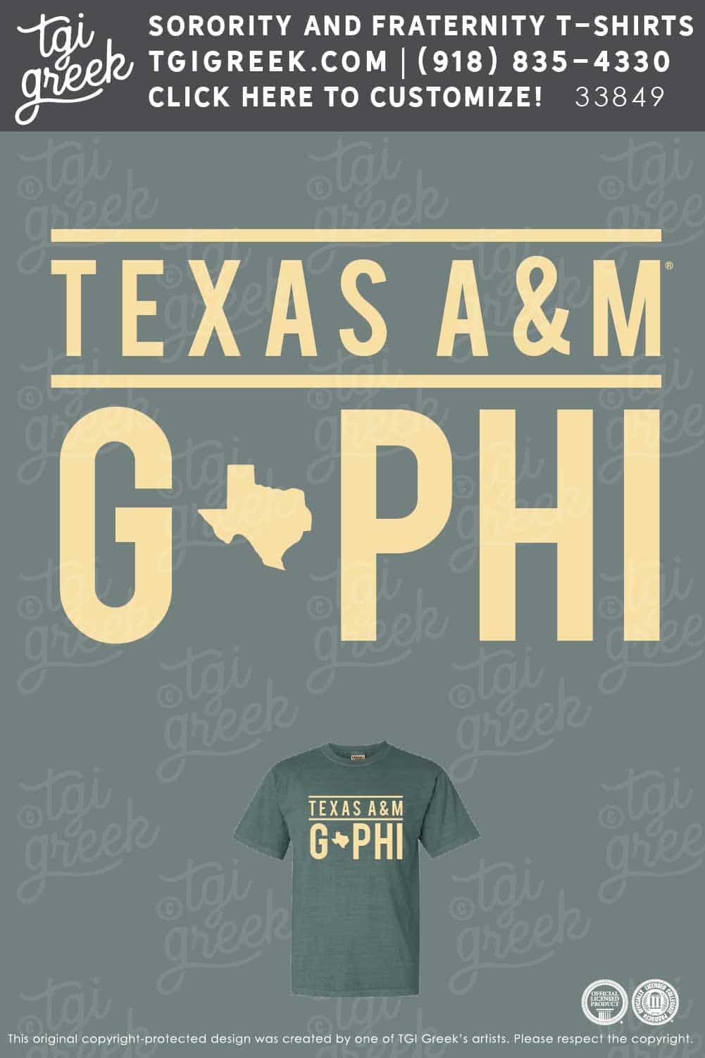 Gamma Phi Beta – TAMU PR Link Shirt C