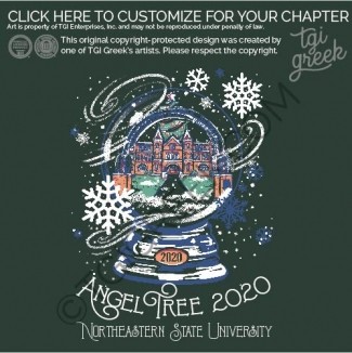 Northeastern State University – angel Tree Sweatshirt