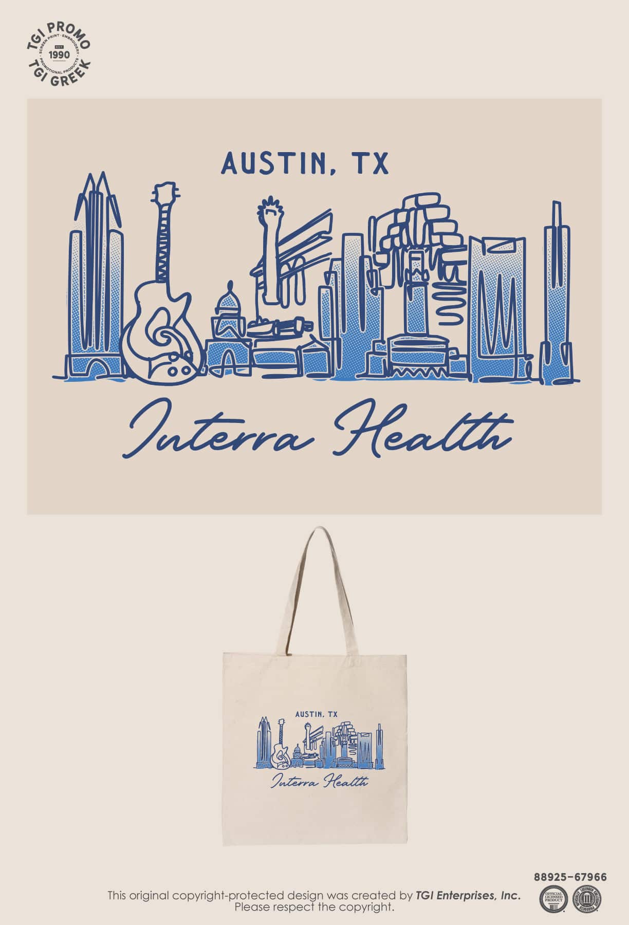 Interra Health – Skyline Tote Bag