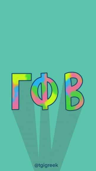 Gamma Phi Beta – Phone Background Neon