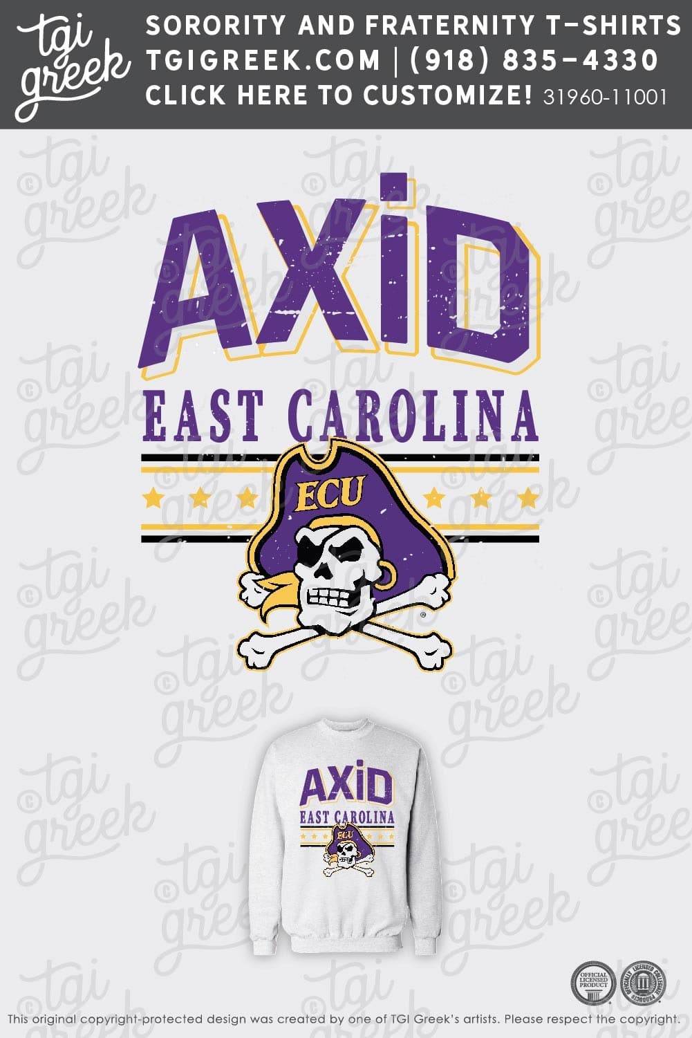 Alpha Xi Delta – ECU Vintage Sweatshirt