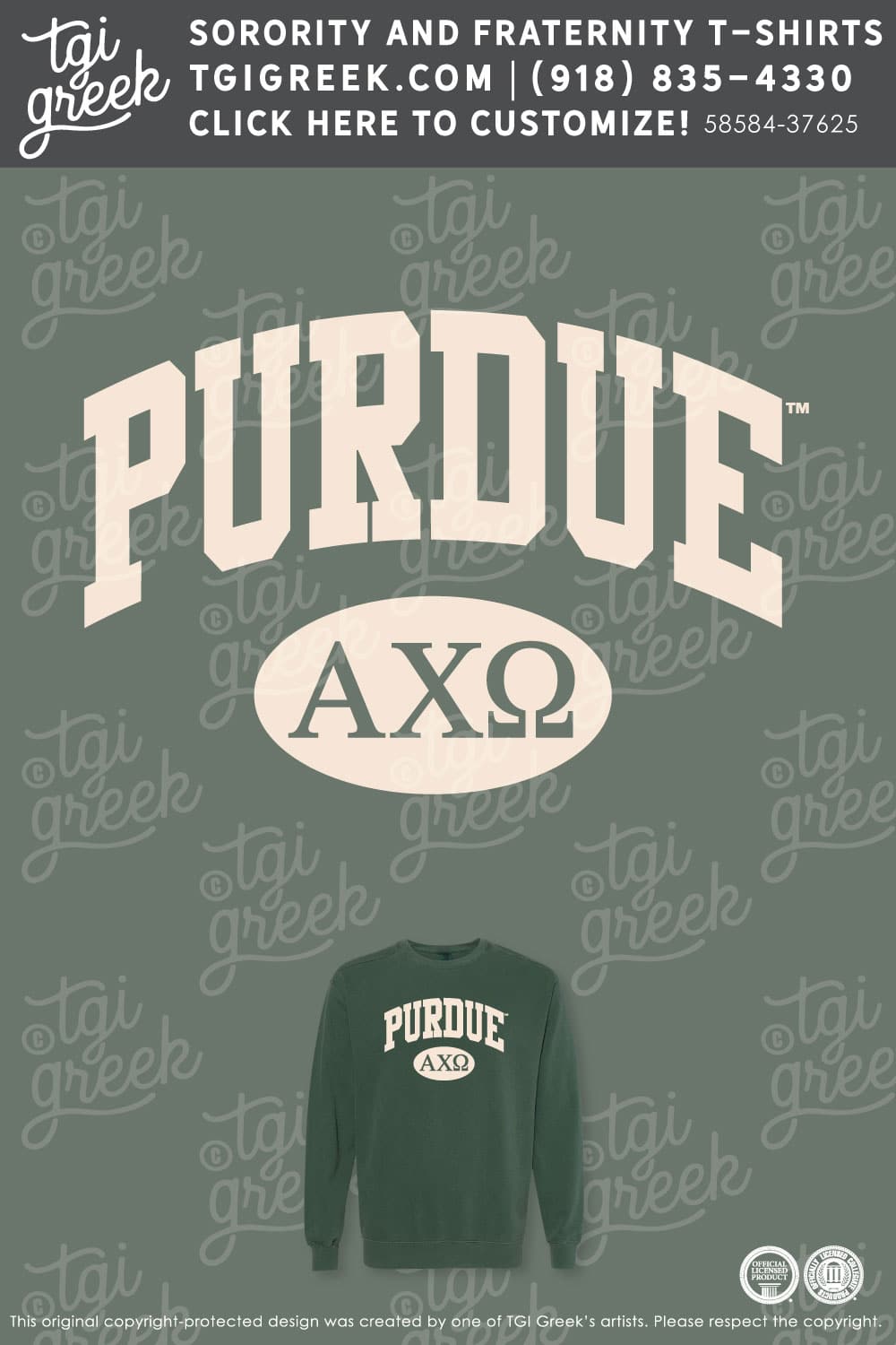 Alpha Chi Omega – PURD PR Sweatshirt
