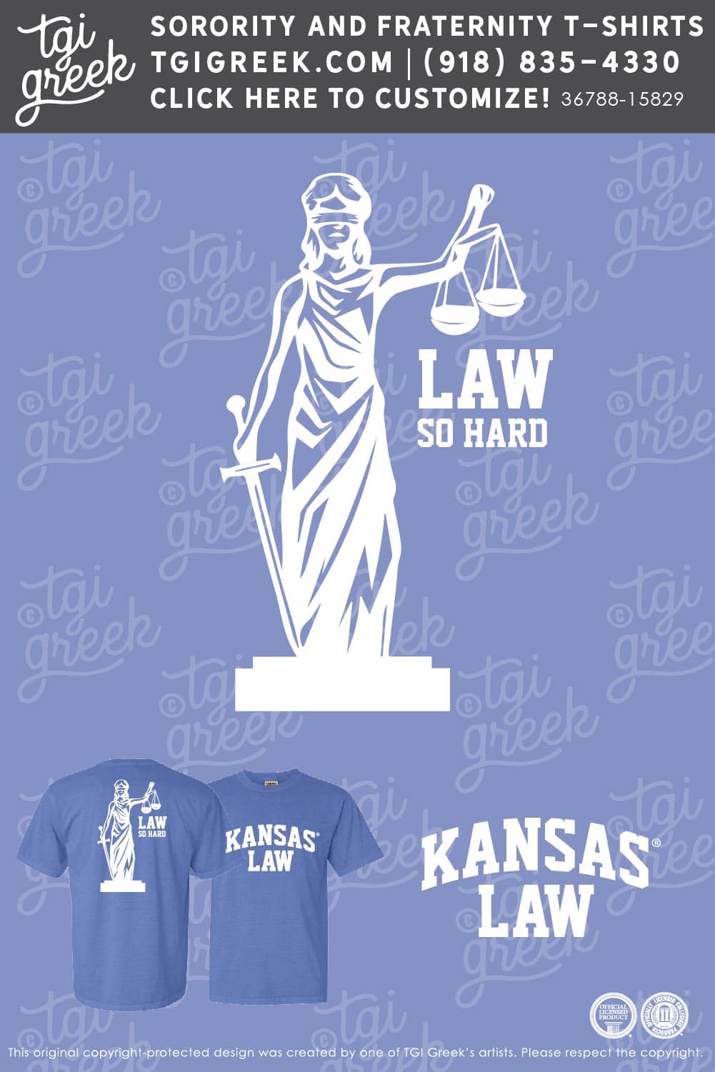 Kansas Univ – Law Shirt