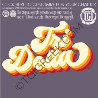 TGI-Delta Delta Delta Groovy Stacked