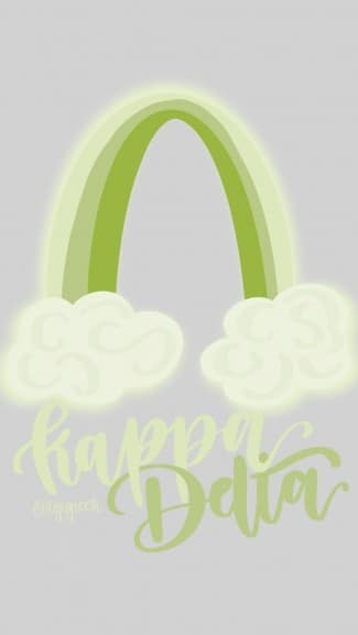 Kappa Delta – Phone Background Rainbow