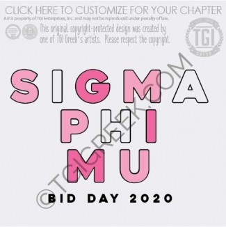 Sigma Phi Mu – bid Day