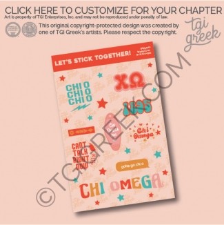 Chi Omega – Sticker Sheet