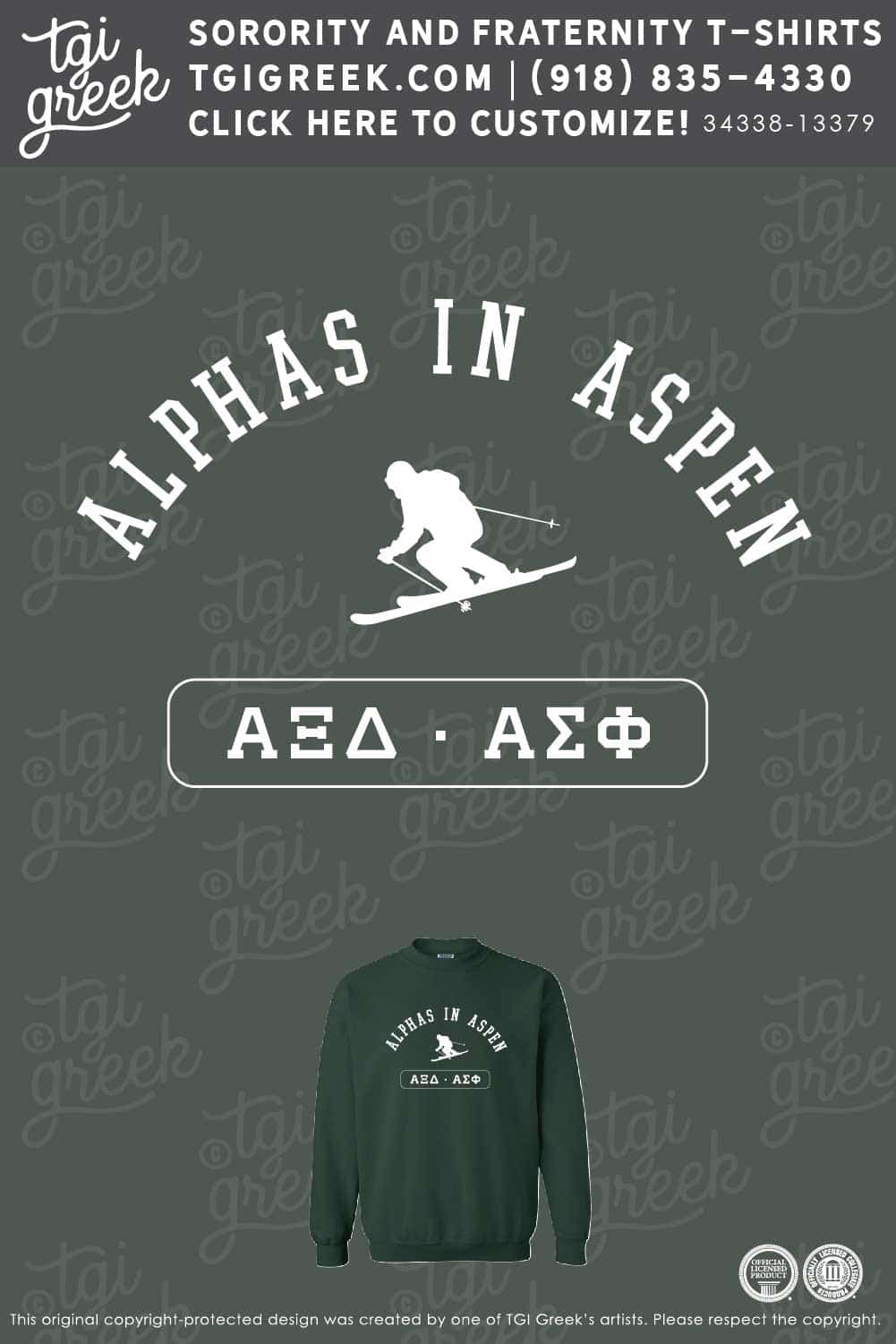 Alpha Xi Delta – OSU Aspen Date Party Sweatshirt