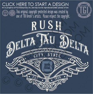 TGI – Delta Tau Delta Rush Badge