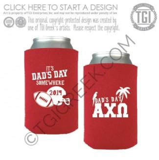 Alpha Chi Omega-OU dads Day Koozie