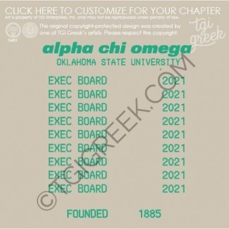 Alpha Chi Omega – OSU Exec Shirts