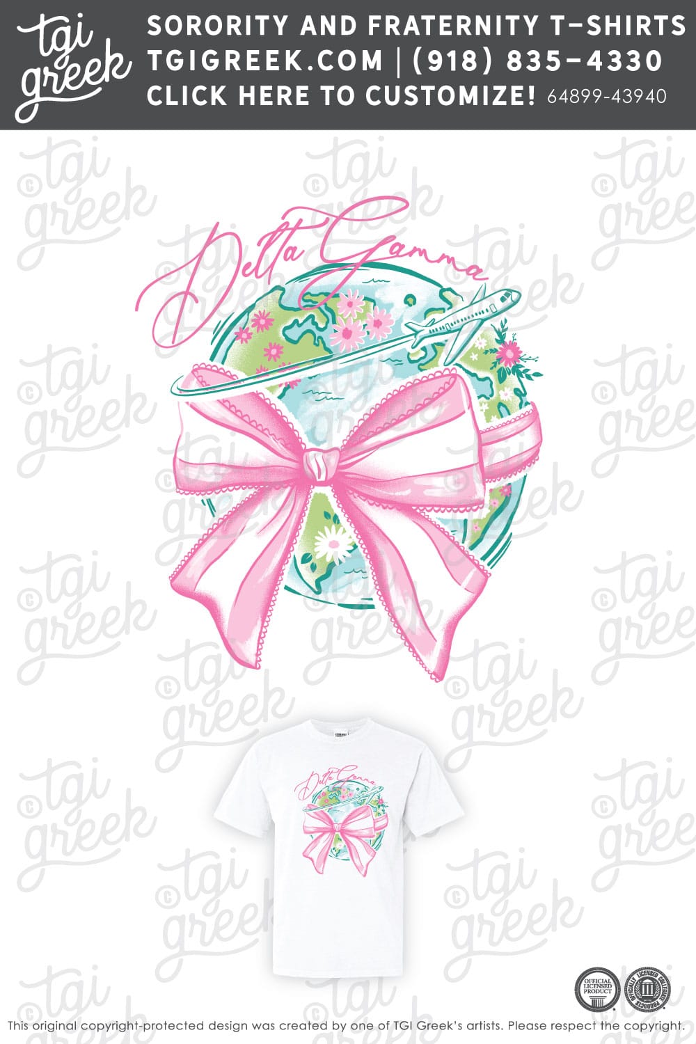 TGI – Delta Gamma Feminine Earth Bow