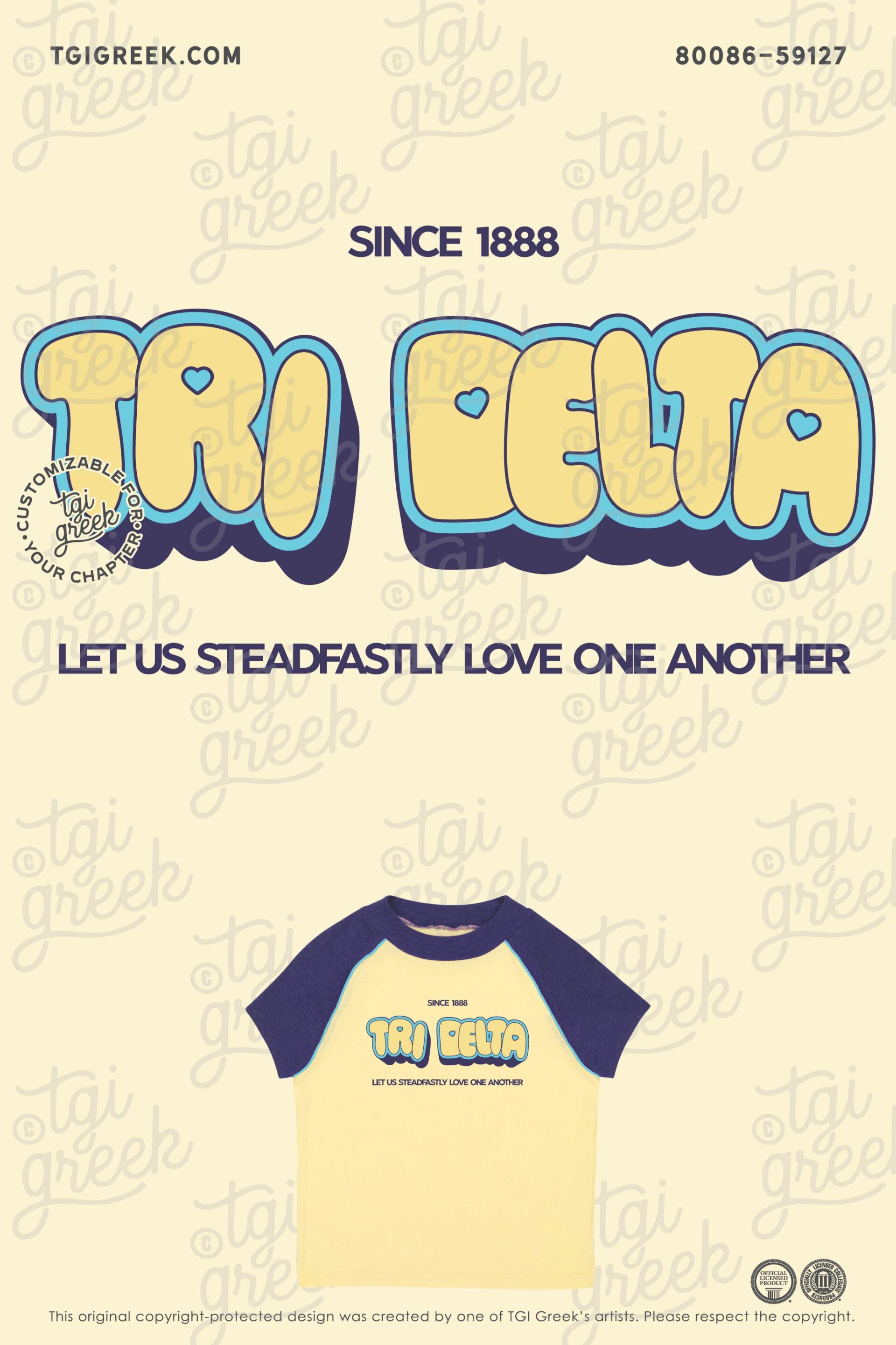 Delta Delta Delta – TGI Block Text