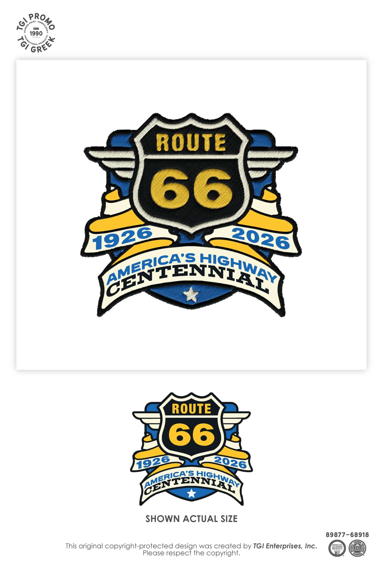 TGI Promo – Cap Cruise 100th Anniversary Patch