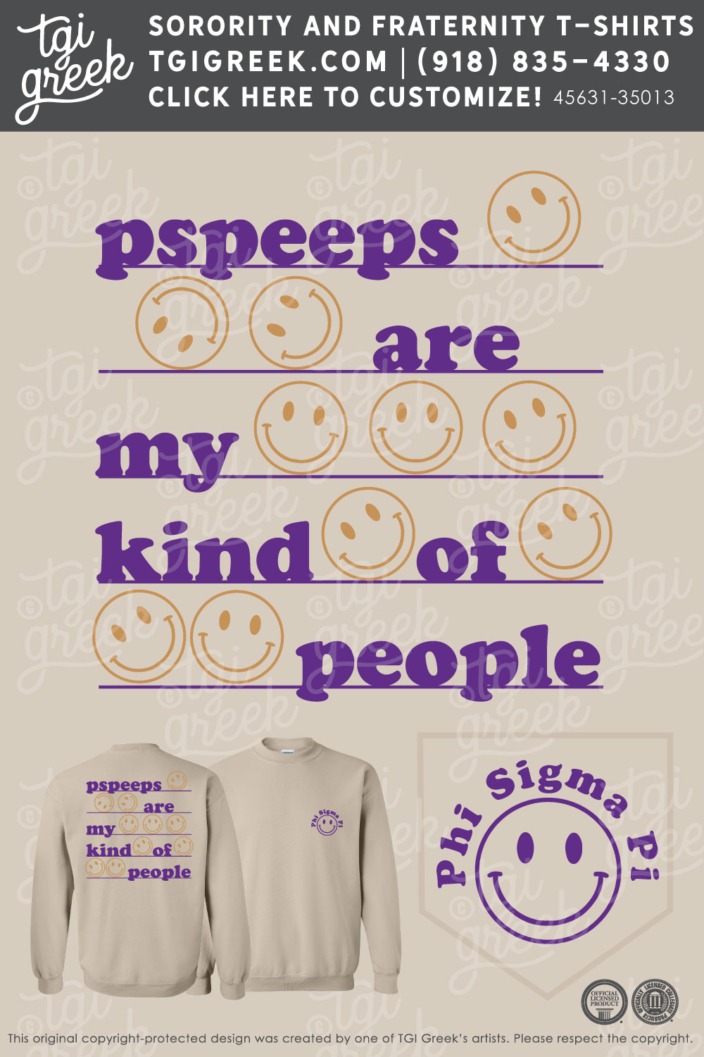 Phi Sigma Pi – LSU PR Crewneck