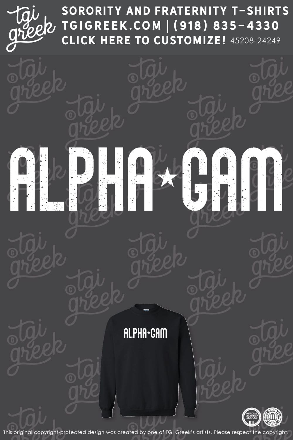 Alpha Gamma Delta – UTD PR Crewneck