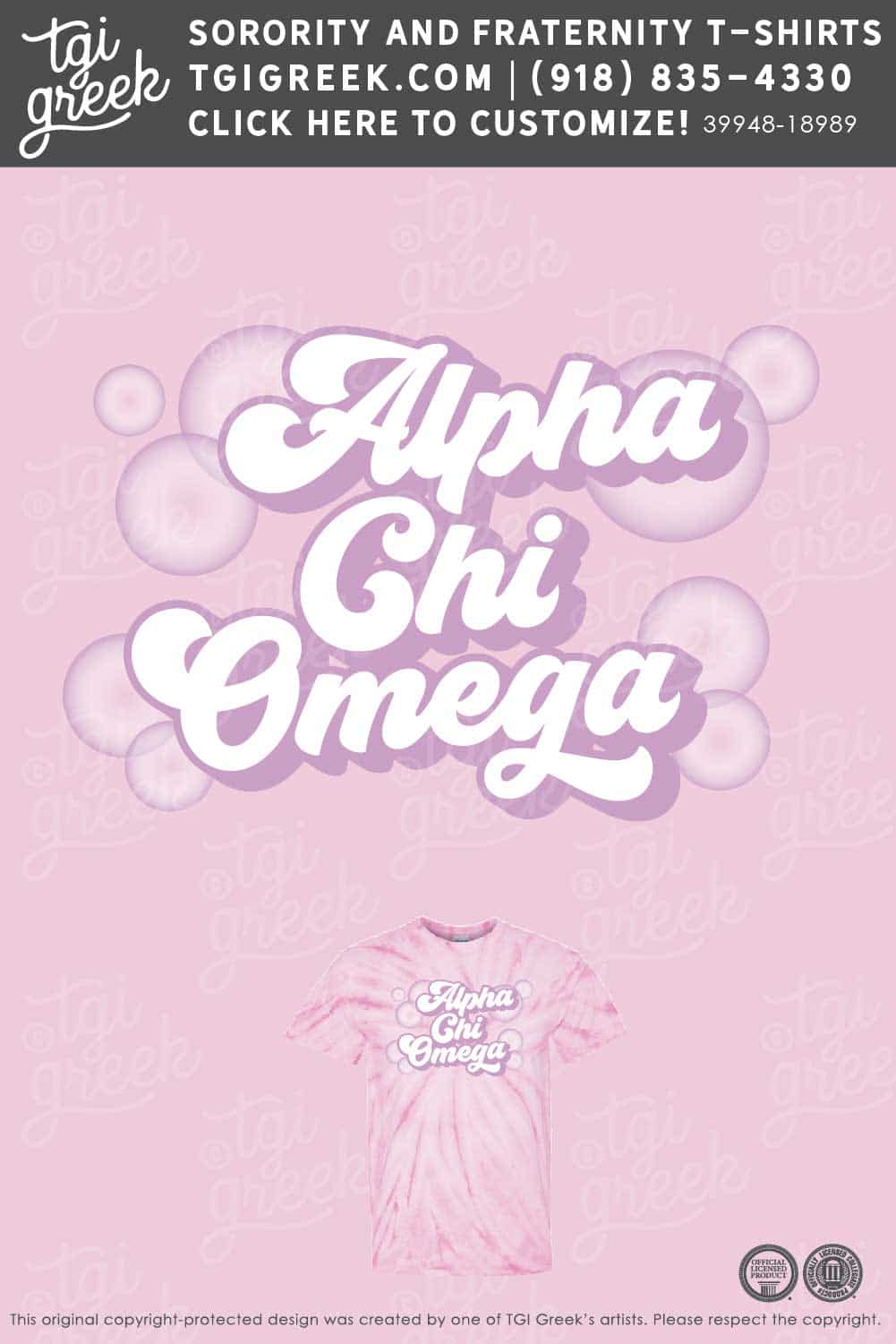 Alpha Chi Omega – UTT Bid Day Tie Dye