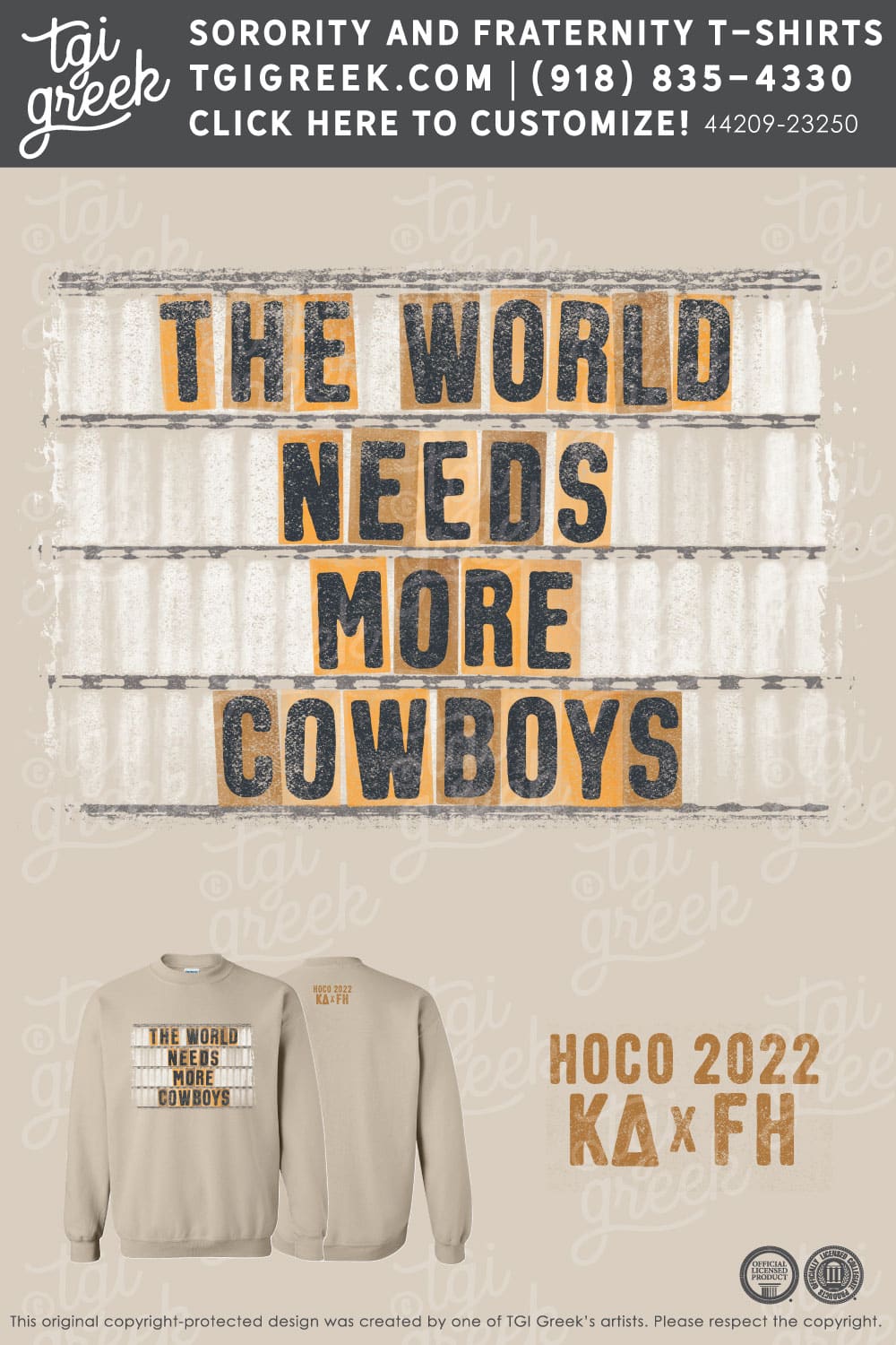 Kappa Delta – OSU Hoco Sweatshirt