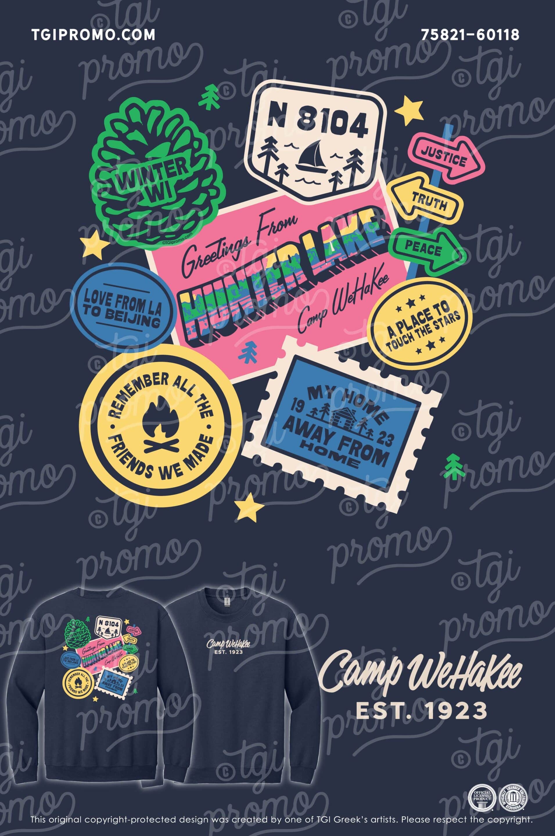 WeHaKee Camp For Girls – Patch Sweatshirt