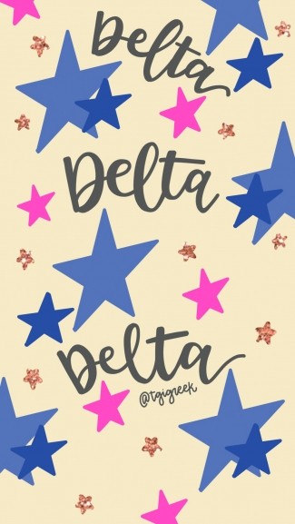 Phone background star Tri-Delta