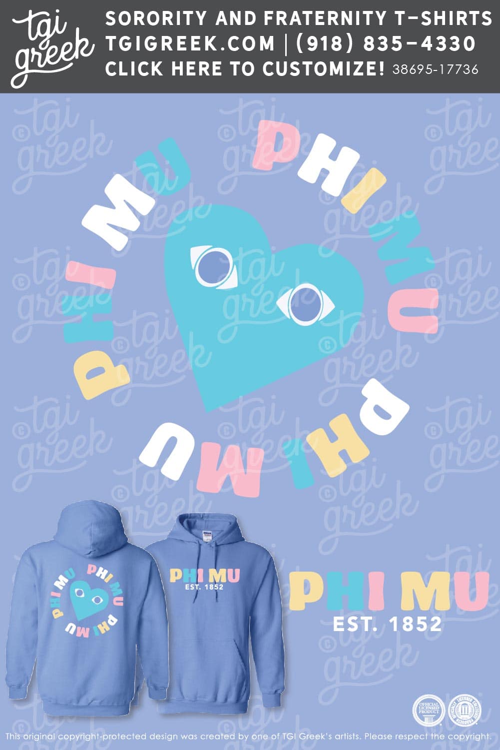 Phi Mu – PR Hoodie