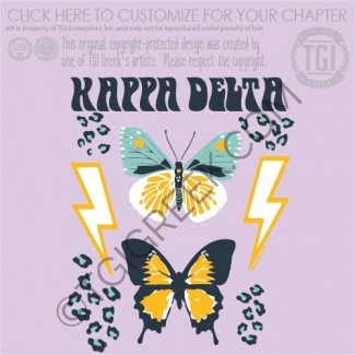 Kappa Delta – butterfly Collage