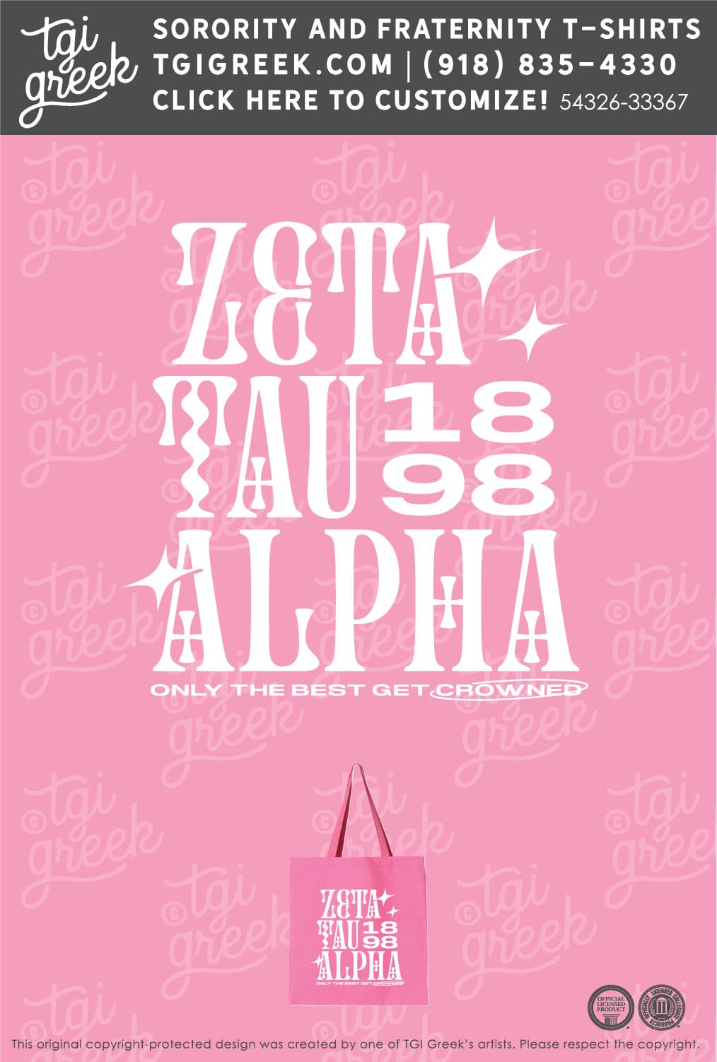 Zeta Tau Alpha – ECAU Totes