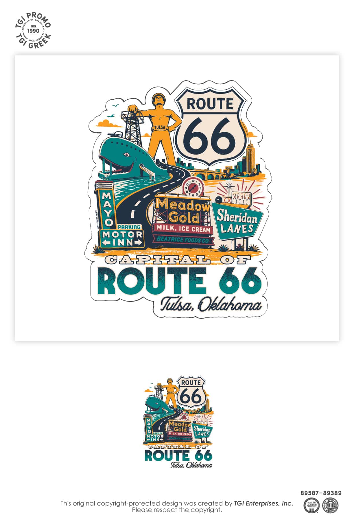 TGI Promo – Cap Cruise Tulsa Favorites Magnet