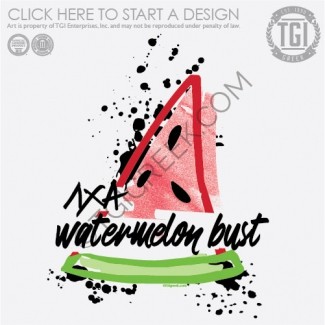 TGI-Lambda Chi Alpha Watercolor Watermelon Bust