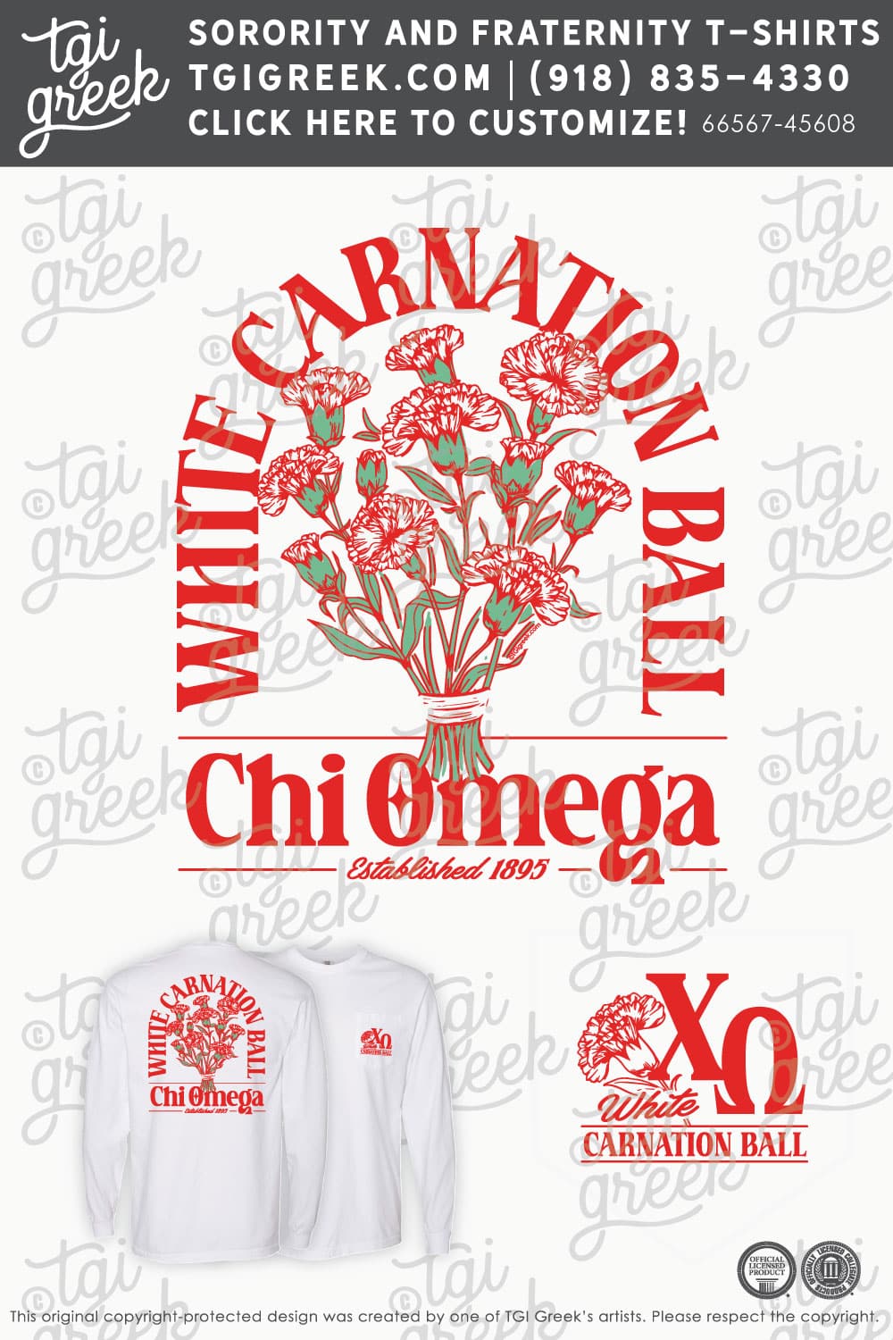 Chi Omega – NCSU White Carnation