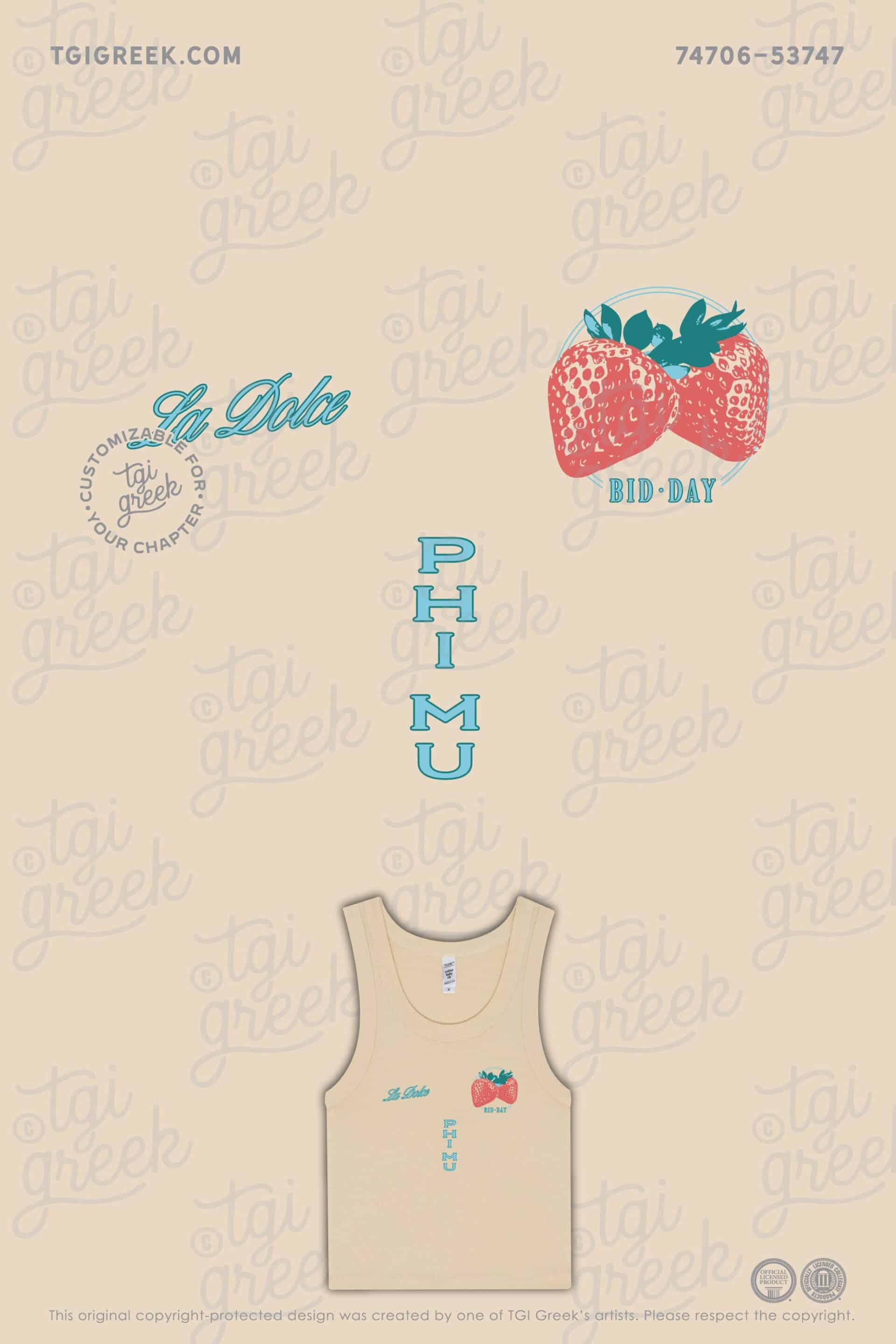 TGI – Phi Mu Fruit La Dolce Bid Day