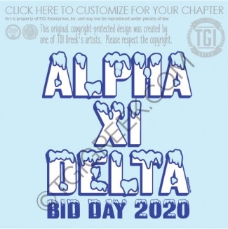 Alpha Xi Delta- Spring Bid Day