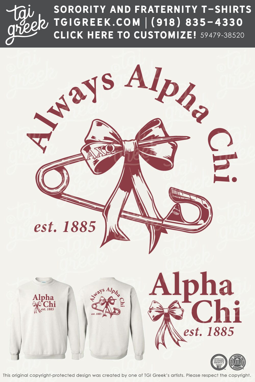 Alpha Chi Omega – OSU Bow Hoodie