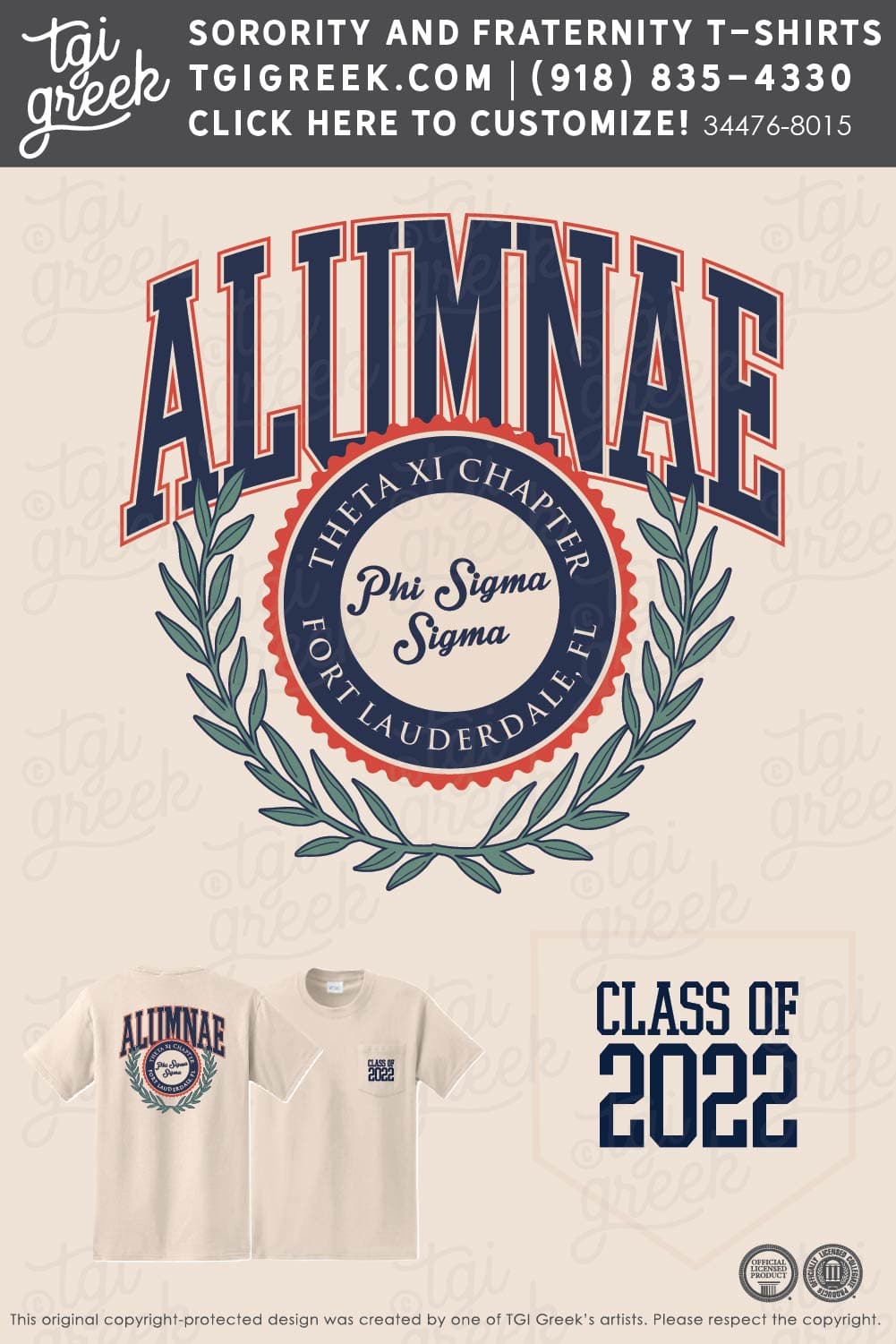 Phi Sigma Sigma – NOVA Senior Shirts