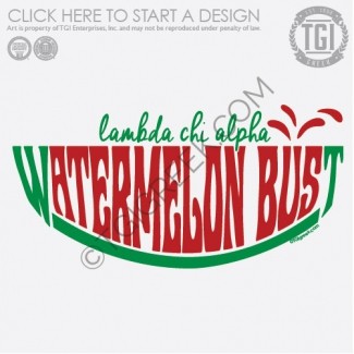 TGI-Lambda Chi Alpha Warped Watermelon Bust