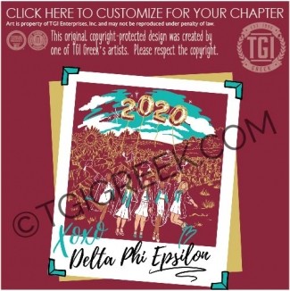 TGI – Delta Phi Epsilon Polaroid Sorority Seniors